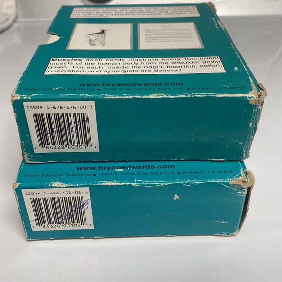 2 boxes Bryan Edwards Publishing Flash Anatomy Cards 164 each Bones Muscles - Picture 3 of 6